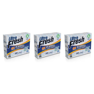 Ultra Fresh Platinum 6X Laundry Detergent Fragrance Sheets with Dye Free, 3 Pack (Set of 3)