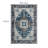 Vintage Patterned Distressed Rectangular Pearl Pile Area Rug-852880271