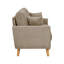 Causeuse en tissu avec accoudoirs et coussins décoratifs Corduroy-133574477