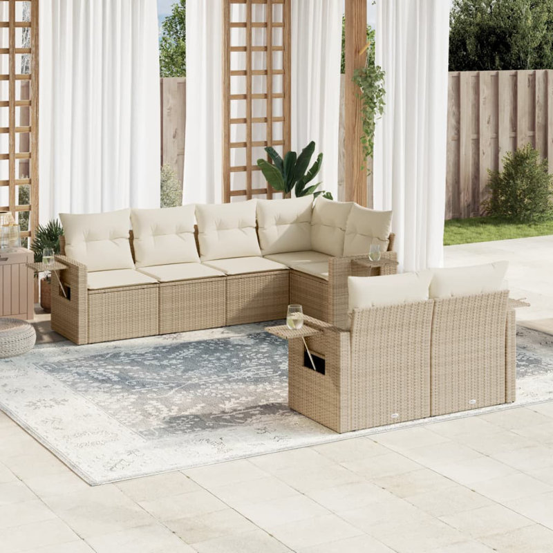 Garden Sofa Set Beige