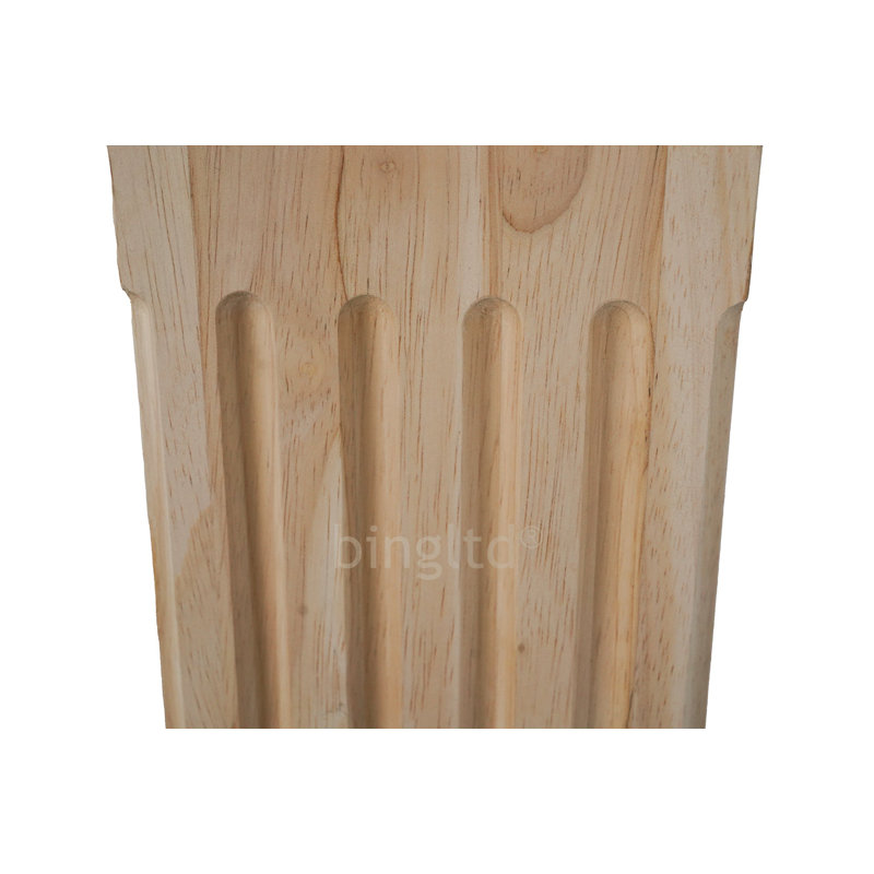 Poteau de cuisine cannelé de 35,5 po de hauteur (K007-RW-UNF)
