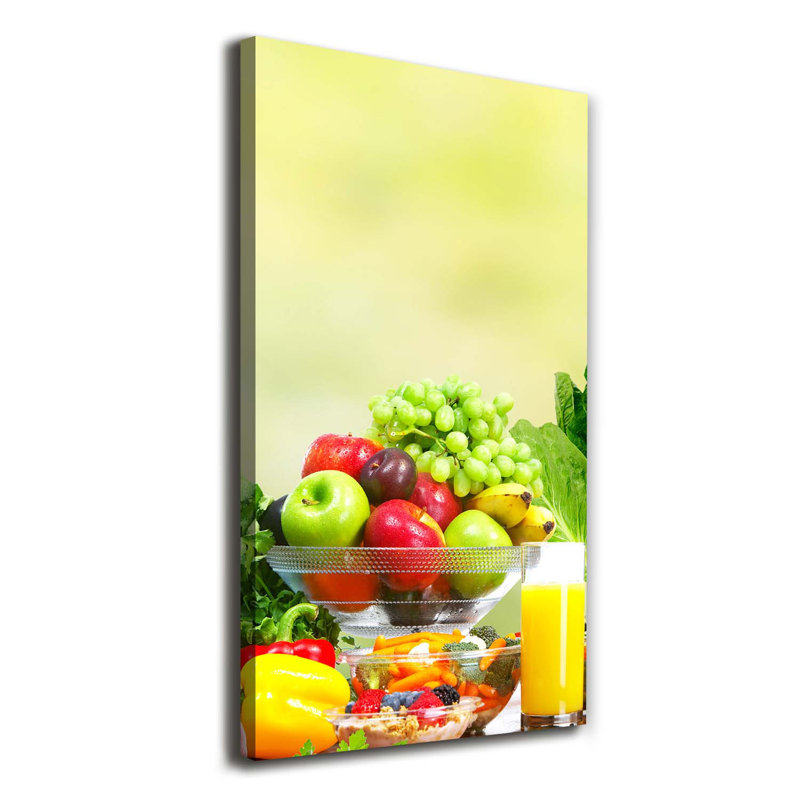 Vegetables And Fruits - Wrapped Canvas Print