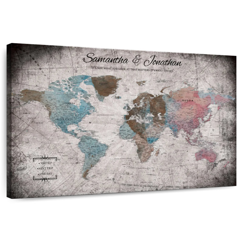 Pin's personnalisé World Trip II Ameere, H 16 po x l 24 po, Oui