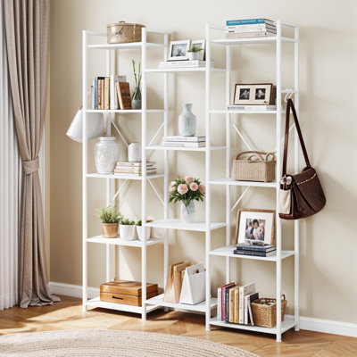 176cm H x 135cm W Metal Standard Bookcase