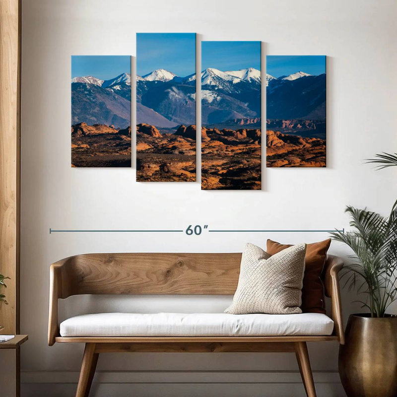 La Sal Mountain Scenery, 32" H x 52" W