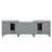 103" Modular Bathroom Vanity Double Sink Cabinet Carrara Marble Top