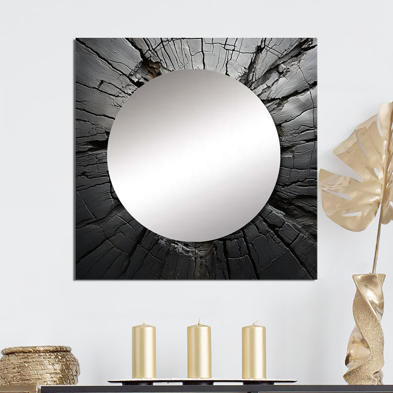Dearran - Miroir mural en pierre Spiritual, 29 po x 29 po