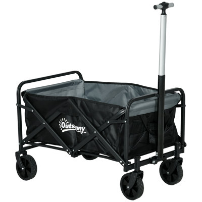 36.6'' H x 19.7'' W Utility Cart with Wheels