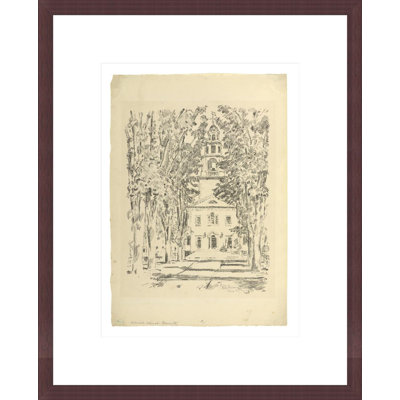 Colonial Church Gloucester by Childe Hassam -Framed Giclee Print