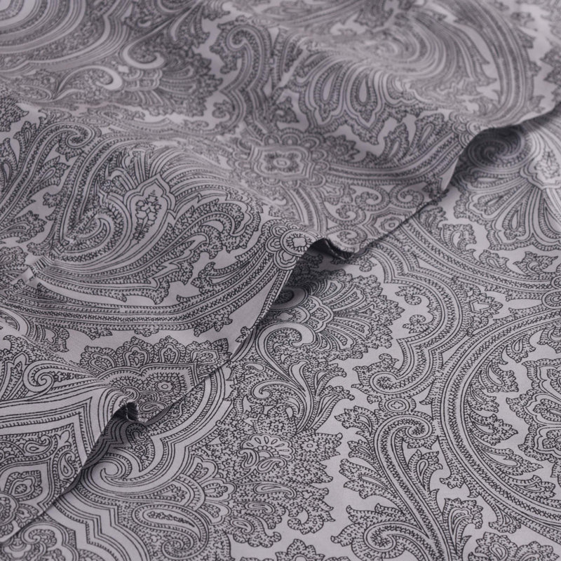 Olympic Queen Dark Grey Cotton Polyester Deep Pocket Sheet Set