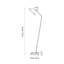 Genevrier 138 cm Black Reading Floor Lamp
