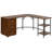 L-Shape Home Office Two-Tone Desk With Storage