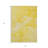 3' X 5' Gold Abstract Washable Non Skid Indoor Outdoor Area Rug