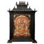 Grand lord Venkateshvara Tirupati Balaji Tanjore, peinture avec cadre en bois de teck doré 24 carats, art mural traditionnel de l'Inde du Sud