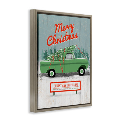 Rustic Tree Farm & Truck Floating Frame, design by Jilly Jack Designs