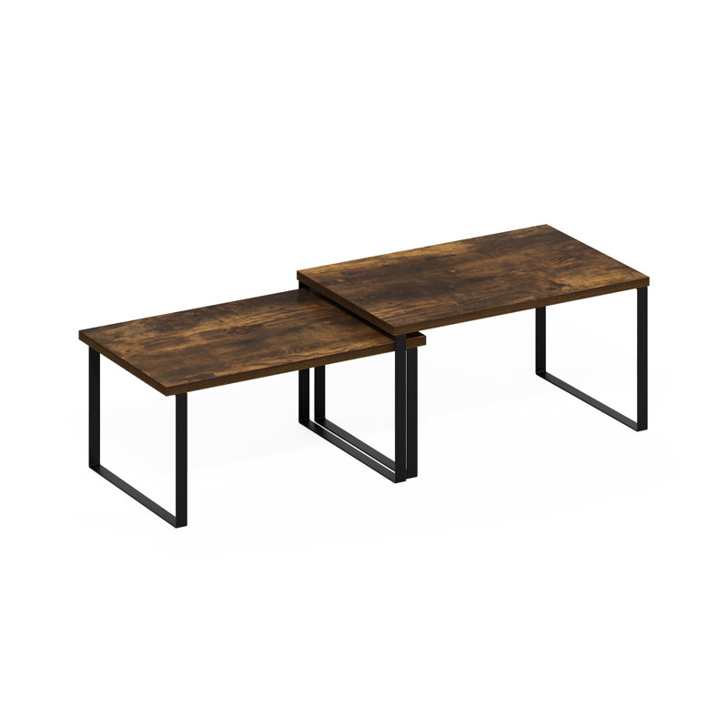 Ensemble de 2 tablettes de comptoir de cuisine extensibles et empilables Ravel, Anya