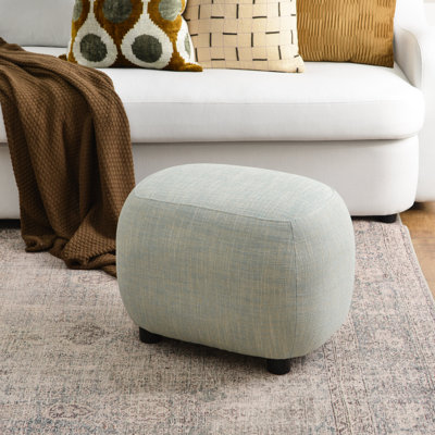 Overstreet 23" Wide Boucle Upholstered Ottoman by Wade Logan