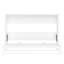 Lit escamotable simple simple avec tablettes - Lit escamotable simple escamotable en métal, blanc