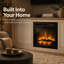 Rebrilliant Black Electric Fireplace Insert-1790210991
