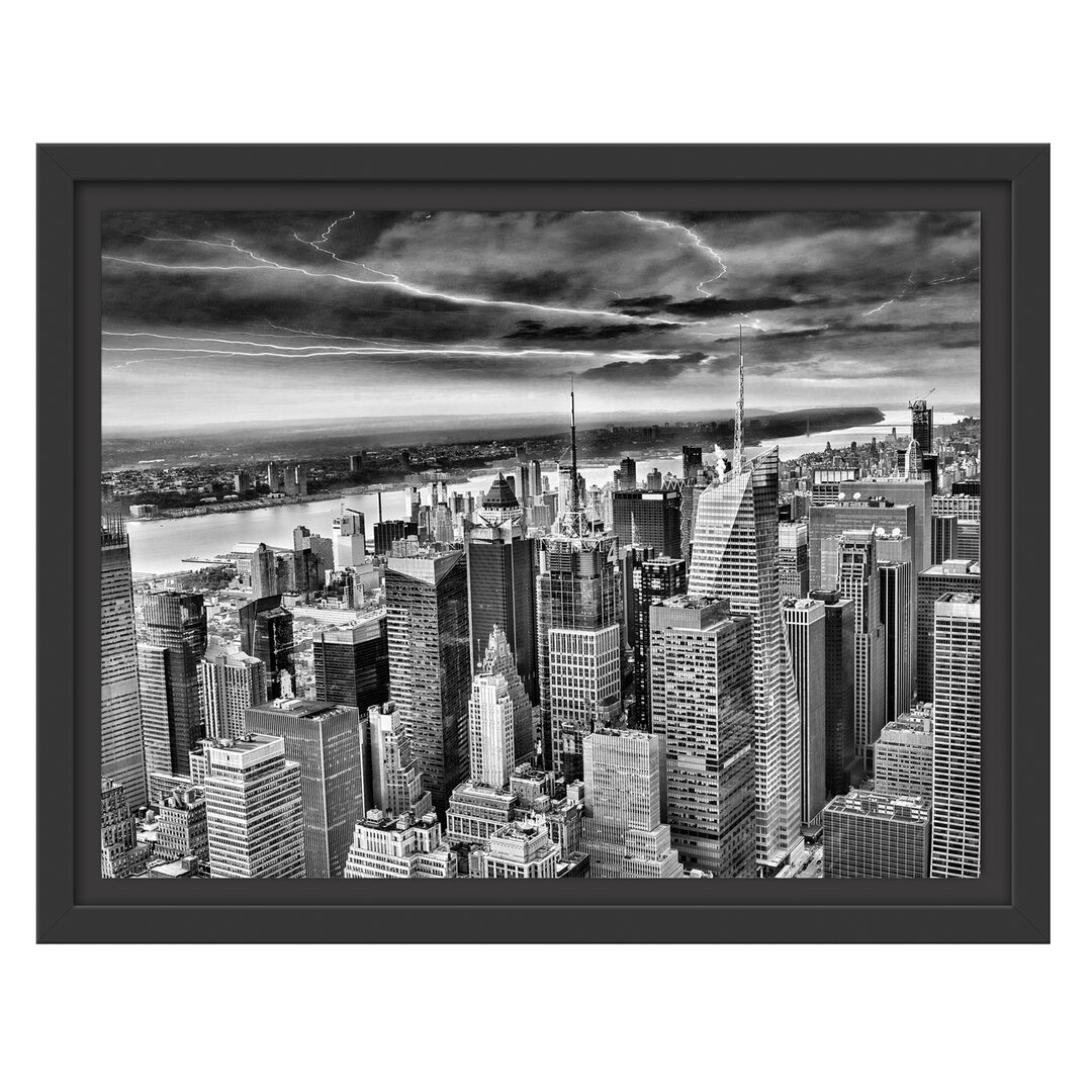 Gerahmtes Wandbild Skyline New York