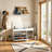 Entryway Shoe Bench with Hidden Cabinet