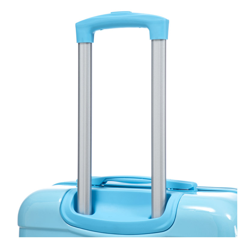 Ensemble de 3 valises à coque rigide en polycarbonate 3 pièces - Valises de 20 po, 24 po, 28 po en bleu marine et bleu clair