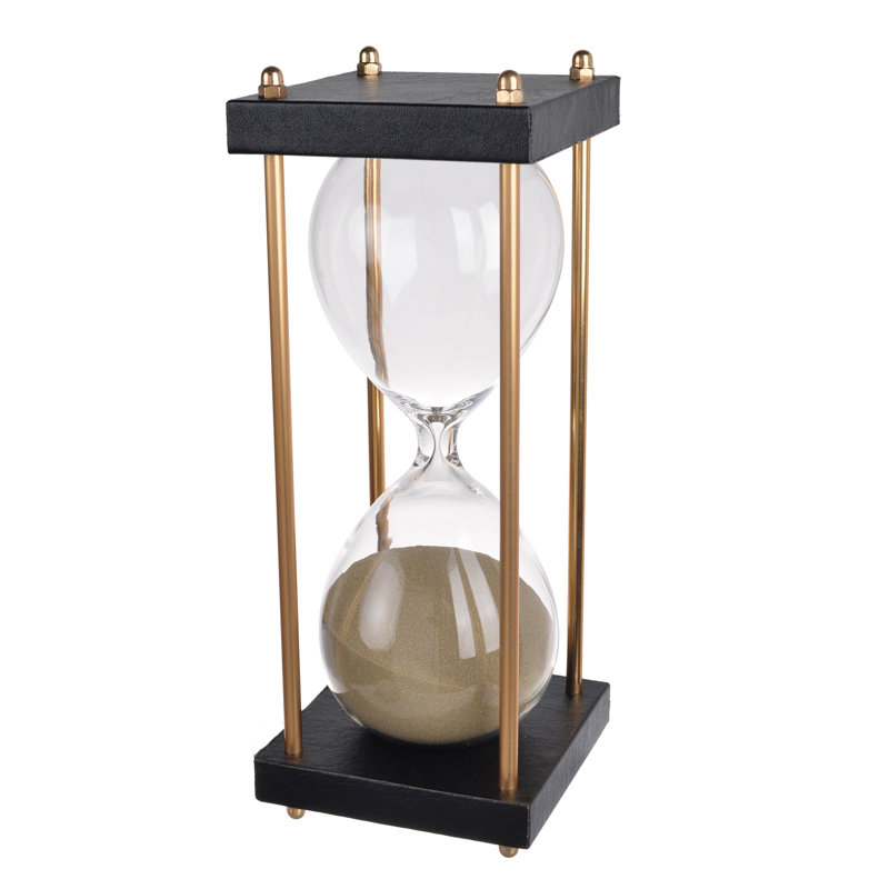 Cleobury Abstract Hourglass, Black/Gold