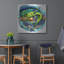 Highland Dunes «Angry Mahi-Mahi» par Flyland Designs, art mural en métal-967796410