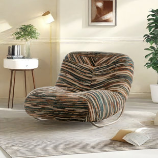 Chaise berçante moderne rembourrée