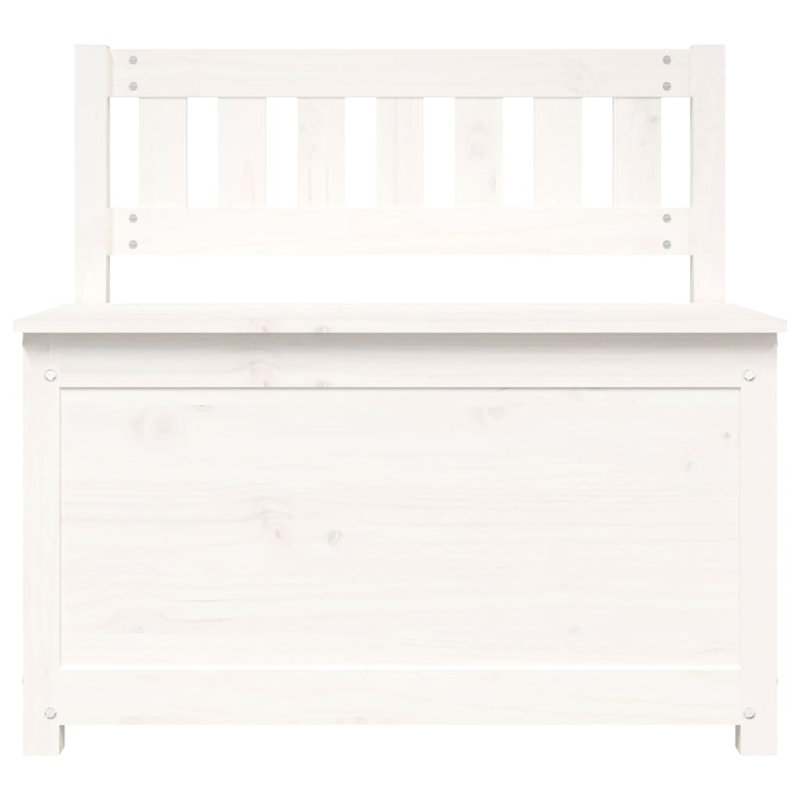 Bench 31.5"X16.1"X30.3" Solid Wood Pine, White