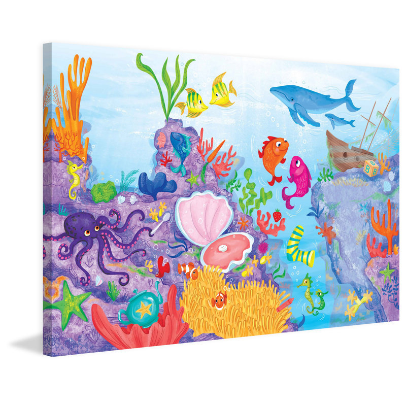 Coral Reef - Wrapped Canvas Print, 30cm H x 46cm W