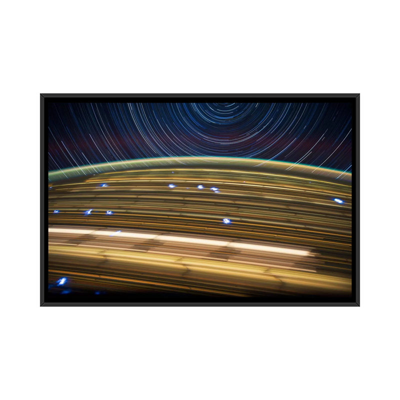 Impression sur toile, "à partir de l’espace iv" , "à l’étoile de l’espace astronomie", H 18 po x l 26 po x P 1,5 po