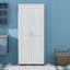Armoire de rangement avec deux portes pour salle de bain, bureau, tablette réglable