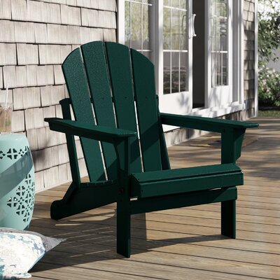 Shawnna Weather-Resistant Foldable Outdoor Adirondack Chair