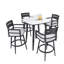 Ensemble de bar d'extérieur moderne 5 pièces Modern