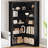 5 Tier Large Wood L Shaped Corner Bookshelf-105256422
