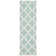 Rodgers Hand Woven Flat Weave Wool/Cotton Geometric Rug in Blue/Ivory
