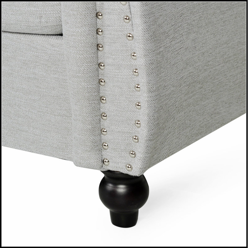 Canapé moderne à 3 places avec tissu doux et design élégant pour un confort et un style ultimes dans tout espace de vie.