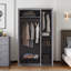 Kimberley 3 Door Manufactured Wood Wardrobe with Mirror-97707790