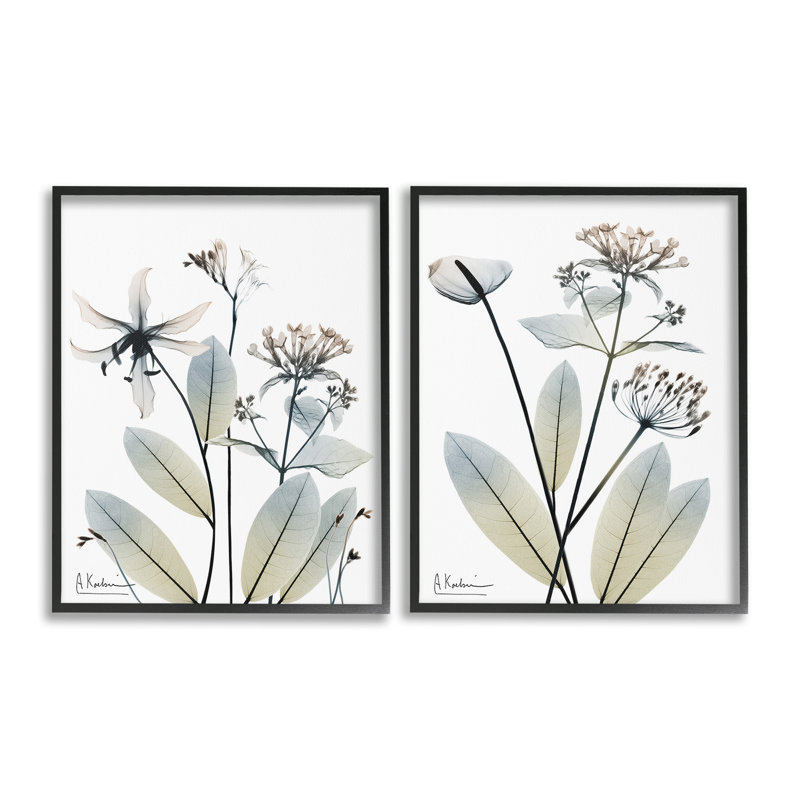 «Modern Budding Blooms Single Photo Frame» par Albert Koetsier, 2 pièces sur toile, H 20 po x l 16 po
