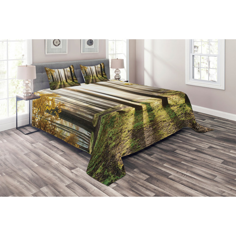 Forest Rustic Polyester Coverlet