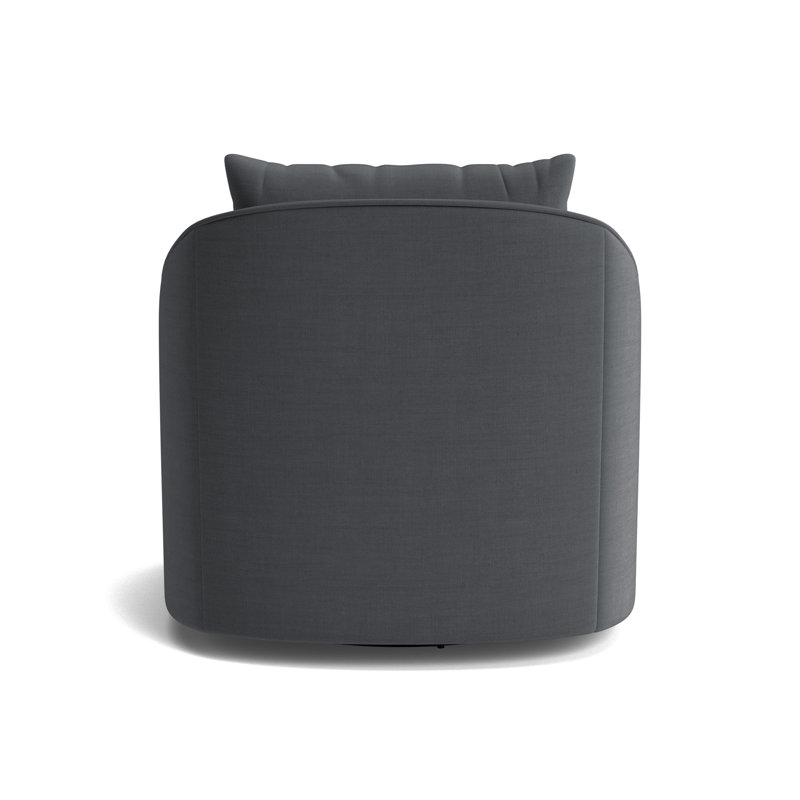 Laurel Swivel Chair, Performance Linen - Charcoal