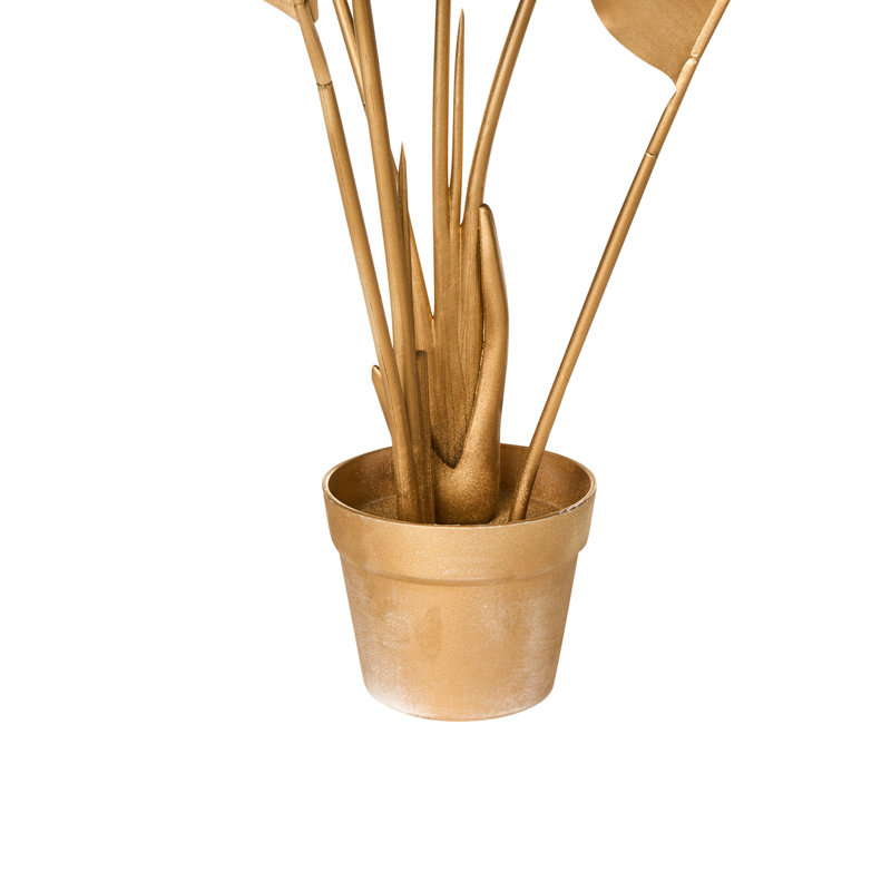 Artificial Plant BANANA TREE 123 cm, Gold