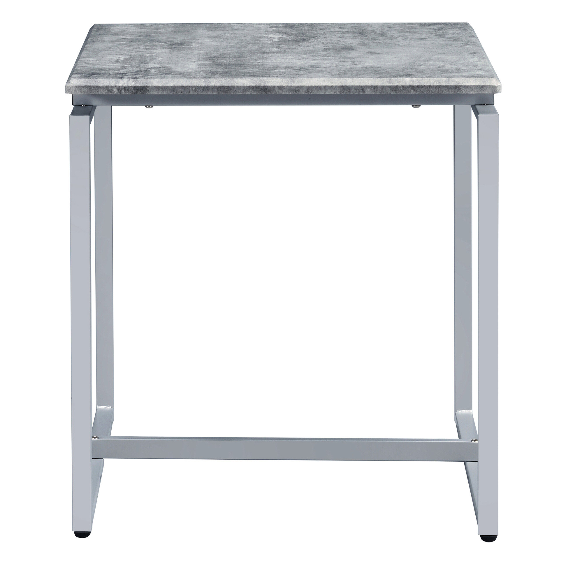 17 Stories 3 Grey And Silver Occasional For Living Room - Rectangular ...