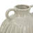 Tifton Decorative Round Ceramic Flower Vase with Small Handles and Textured Motif - 9" x 9" x 10" - Gold