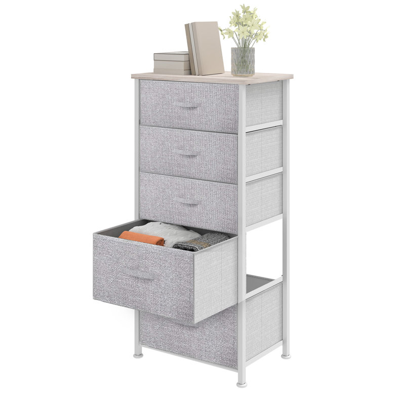 Metal 45cm W 5 - Drawer Chest of Drawers