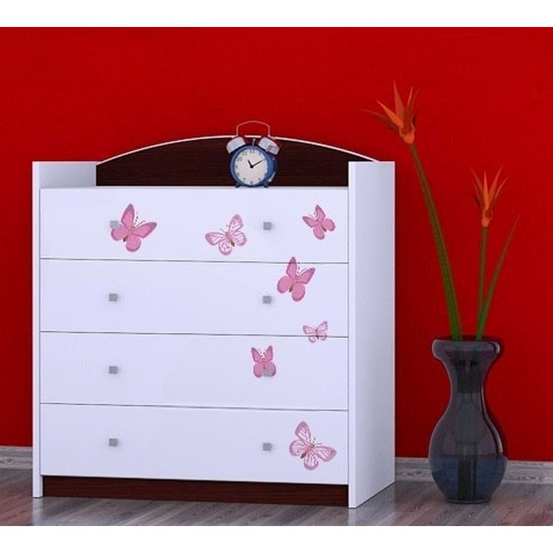 Newcastle Kids 4 - Drawer Chest, Dark Brown