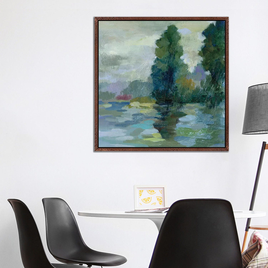 Sunrise At The Lake II by Silvia Vassileva - Floater Frame Gallery-Wrapped Canvas Giclée on Canvas