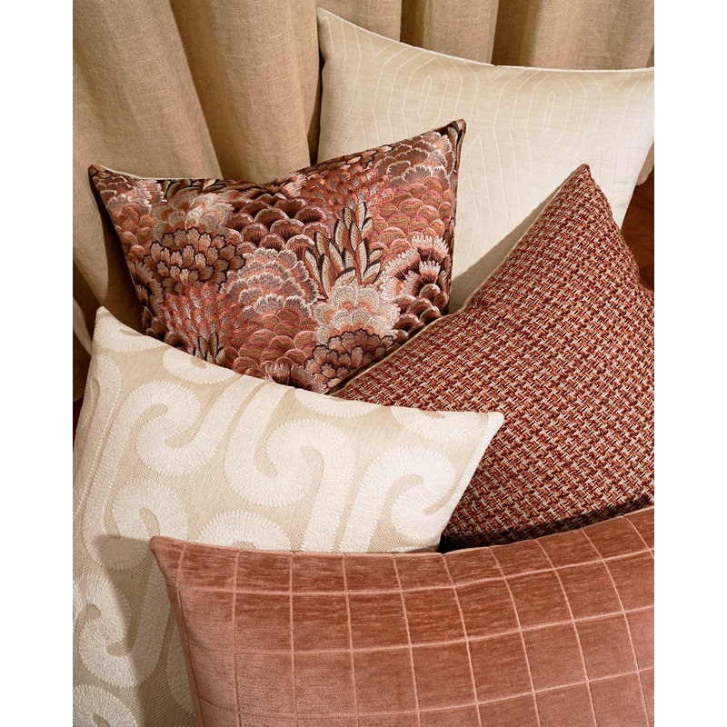 Lisse Square Pillow Cover & Insert, Linen, Square 22"