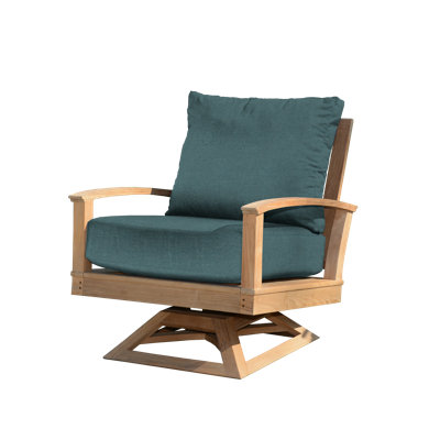 St. Lucia Teak Outdoor Swivel Rocking Lounge Chair